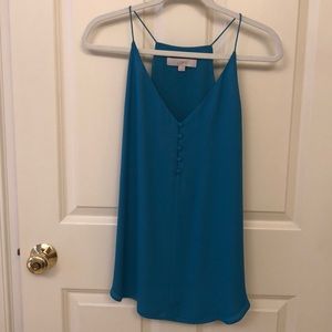 LOFT thin strap turquoise blouse tank